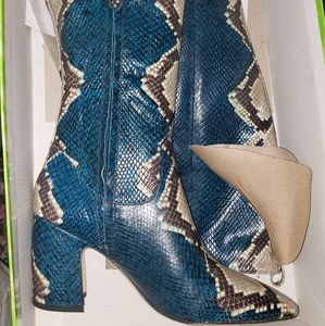 Snake skin boots